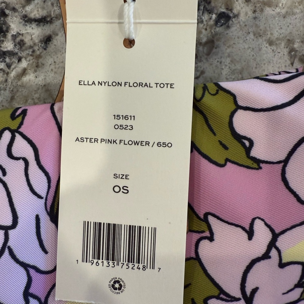 Tory Burch Pink Floral Tote